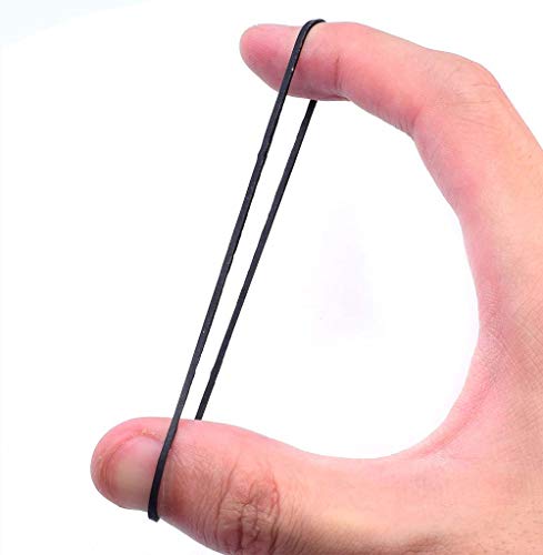 Romlon Tattoo Rubber Bands, 100PCS Stretchable Elastic Rubber Bands Loop Damping Soft Rings for Tattoo Piercing Ink Supply Tattoo Machine Needles Supply Black - Thumbnail 3