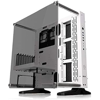 Thermaltake Core P3 ATX Tempered Glass Gaming Computer Case Chassis, Open Frame Panoramic Viewing, White Edition, CA-1G4-00M6WN-05
