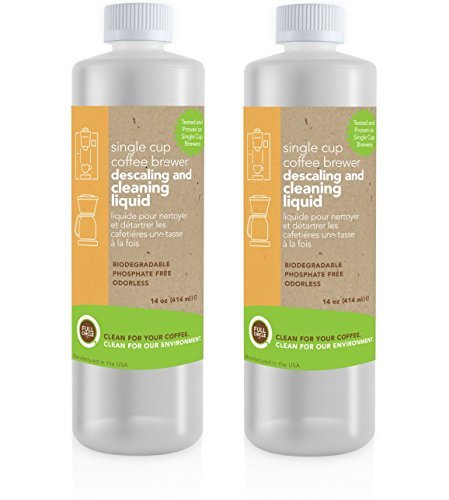 Full Circle Biodegradable Single Cup Brewer Cleaning and Descaling Liquid (2 Pack)