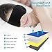 Bluetooth Sleeping Eye Mask, FlyXShop Sleep Headphones Music Travel Sleeping Headset 4.2 Bluetooth Wireless Sleep Eye Mask with Microphone Handsfree and Washable (Black)