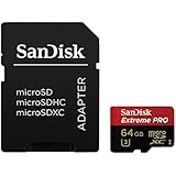SanDisk Extreme PRO 64GB UHS-I/U3 Micro SDXC Memory Card Speeds Up To 95MB/s With 4K Ultra HD Ready-SDSDQXP-064G-G46A