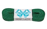 Kelly Green 108 Inch Waxed Skate Lace - Derby Laces for Roller Derby, Hockey and Ice Skates, and Boots