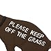 Keep Dog Off The Grass Yard Sign No Pooping Large 8.5