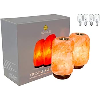 Bioexcel Natural Himalayan Salt Lamp, Pack of Two 6