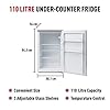 Haden-HL146W-Refrigerator--Freestanding-Under-Counter-Larder-Fridge-50cm-110-Litre-White-CF56 Haden HL146W Refrigerator – Freestanding Under Counter Larder Fridge, 50cm, 110 Litre, White - CF56