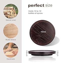 Wood Lazy Susan Organizer Kitchen Turntable for