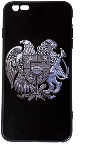 iPhone case 6 plus 6s plus TPU Protective Anti-scratch Cover Silicone 5.5 inch (Color Ink on Black Case)
