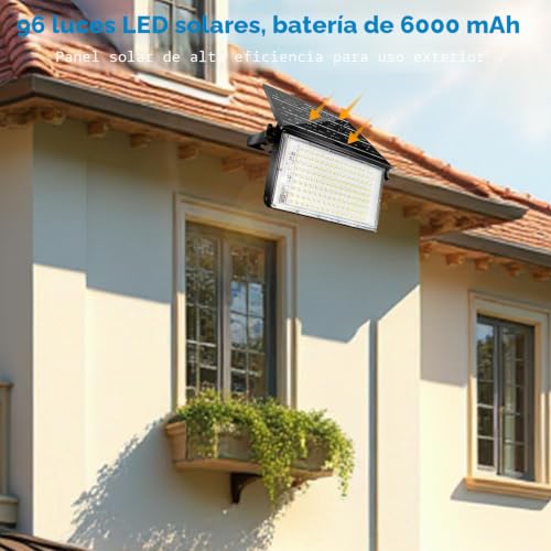 CREATESTAR Outdoor Solar Spotlight 100W, Super Bright Outdoor Solar Light with Remote Control, IP65 Waterproof Solar Lamps for Garden, Patio, Garage