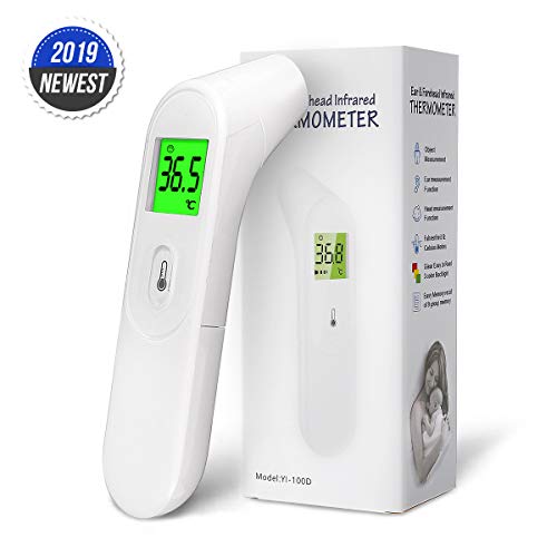 ã€New Versionã€‘Slimerence Forehead and Ear Thermometer 5-in-1 Digital Medical Infrared Temporal Thermometer Instant Reading for Adults and Baby
