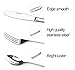 Amerzam Flatware Set,Stainless Steel Cutlery with Knife Fork Spoon Teaspoon Dinnerware Cutlery Set (4 Piece)