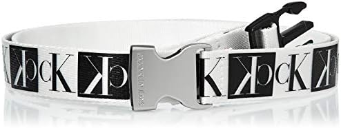 calvin klein canvas plaque belt