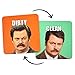 Joybomb Gift Co. Clean Dirty Dishwasher Magnet - Ron Swanson - Waterproof UV Coating - Made in The USA