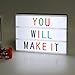 LITENERGY A4 Size Cinematic Light Up Box with Letters and LED Light (Colour Version)