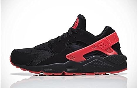 nike huarache rojo con negro