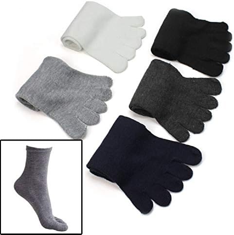 5 Pairs Fashion Men Five Fingers Separate Toe Socks Comfortable Warm Hot SHIP US