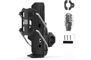 WADY Clarioy Adaptive Cycling Bottle Holder, Motorcycle Water Bottle Holder with Screws Tool, Adjustable Handlebar Crash Bar 