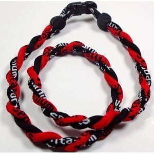 Titanium 20" Twist Tornado 2 Rope Sport Ion Necklace (Many Colors to Choose from)