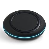 Fast Wireless Charger, iXCC QI Charging Pad for Galaxy S7/ S7 Edge/ S6 Edge Plus / Note 5 and other Qi-Enabled Devices-Black