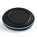 Fast Wireless Charger, iXCC QI Charging Pad for Galaxy S7/ S7 Edge/ S6 Edge Plus / Note 5 and other Qi-Enabled Devices-Black