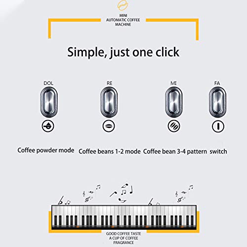 Automatische Espresso Kaffeevollautomaten, Metall, Kaffee-Maschine, intelligente Erinnerung Kaffeemaschine Filter… – Bild 4