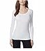 32Degrees Womens Heat Scoop Neck Thermal Top White Large
