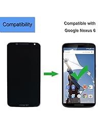 Para Moto Nexus 6 XT1100 XT1103 repuesto AMOLED visualización LCD táctil digitalizador Asamblea con marco + herramientas