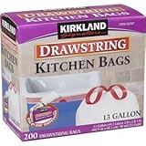 KirklandSignature Kitchen Bags with drawstring - 400 count - 13 gallon