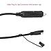 KUNCAN 12V-24V SAE to Car Cigarette Lighter Female Socket, SAE to Cigarette Lighter Male Plug, SAE to Battery Alligator Clip Extension Cable, with SAE Connector, for Car Battery Charge