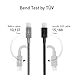 nonda ZUS Super Duty Lightning Cable with Aramid Fiber, Apple MFi Certified, 4ft/1.2m, Right Angle, Charger and Data Sync for iPhone, iPad, iPod (Black)