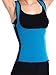 LAZAWG Womens Slimming Sweat Vest Hot Neoprene Shirt Body Shapers for Weight Loss Blue 2XL(Fulfilled by Amazon)