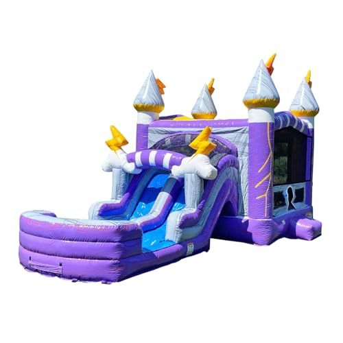 JumpOrange Thunder Commercial Grade Bounce House Water Slide with Pool for Kids…