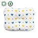 Baby Pillow - Unisex for Newborn & Infant - Cotton Flat Head Baby Pillow makes baby’s head round - Protect Plagiocephaly (Flat Head Syndrome)