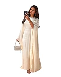 RLLJS Women Abaya Dress Ramadan Eid Summer Satin
