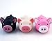 HI-BOOM Oink Piggy Light & Sound LED Keychains - 3 Pack