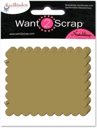Want2Scrap Grand Album, Scalloped Rectangles