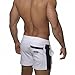 Malavita Low Rise Training Short Sport Running Pants With Pockets (XL, White)