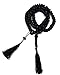 Muslim Tasbih 99 Beads Islam Prayer Zikr Beads 8 mm. with Decorated Tassels (Black)