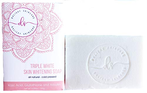 Triple Whitening Skin Whitening Soap Kojic + Arbutin + Glutathione 150g - Fades Acne Scars and Blemishes Triple Whitening Skin Whitening Soap Kojic + Arbutin + Glutathione 150g - Fades Acne Scars and Blemishes