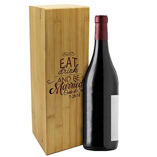 2 Personalized+Wood+Wine+Box+Anniversary