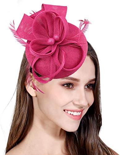 Fascinator Feather Fascinators Women Pillbox Hat Wedding Party Derby Royal Banquet