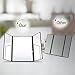 Travel Mirror LuckyFine Tri-Fold Lighted Led Mirror / Lighted Travel Mirror / Vanity Mirror / Lighted Makeup Mirror / Pocket Mirror / Compact Mirror/3 Way Mirror With LED
