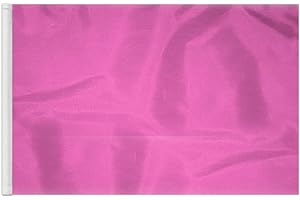 A.G.A.S MANUFACTURING GROUP AGAS Pink Golf Flags Mini with Tube Insert 14x20 inch- Heavy Duty 200D Nylon - 14 inch long x 7/8 inch dia Rotating No Furl Pvc Tube - Double Sewn Edges - Waterproof Putting Green Flags Mini Pin Flags For Yard - Golf Flag for Driving Range Backyard.