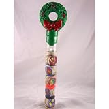 Christmas Wreath Tube Stuffed with 100 Pogs and 2 Slammers