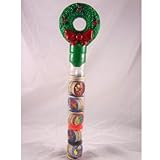 Christmas Wreath Tube Stuffed with 100 Pogs and 2 Slammers