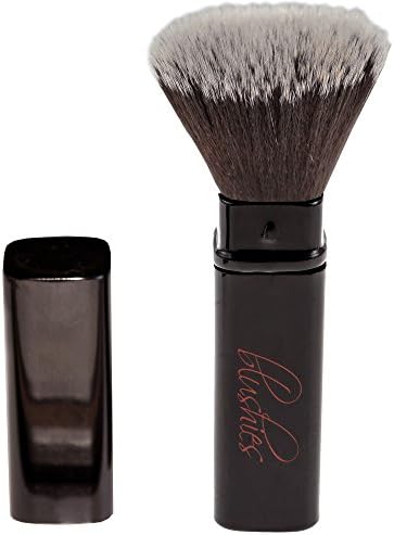 Flat Top Foundation Brush- Best Stippling Brushes for Travel, Retractable, Compact. Great for Blending Mineral Powder, Contouring, Concealer, Liquid &amp; Cream Cosmetics. Create Your Flawless Face Today!