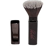 Flat Top Foundation Brush- Best Stippling Brushes for Travel, Retractable, Compact. Great for Blending Mineral Powder, Contouring, Concealer, Liquid & Cream Cosmetics. Create Your Flawless Face Today!