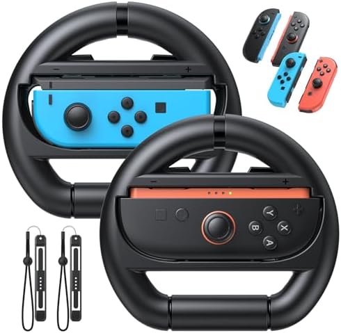 Amazon.com: Nintendo Switch Joy-Con Wheel (set of2) Black : Video