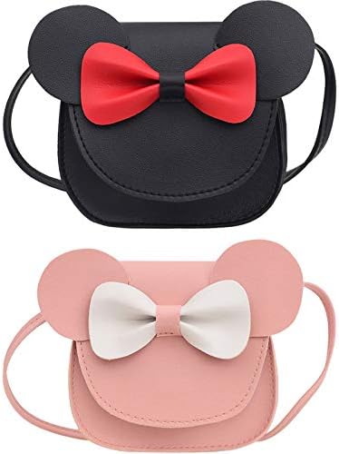SOTOGO 2-Pack Unicorn Crossbody Purses For Little Girls - Cute Princess Handbags