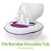 Flushable Wipes for Baby and Kids by Kandoo, Unscented for Sensitive Skin, Hypoallergenic Potty Training Wet Cleansing Cloths, 250 Count, Pack of 5