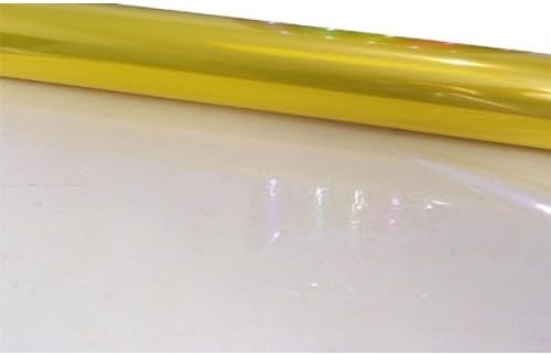 15m x 80cm Roll Tinted Lemon Cellophane Wrap. Florist Quality Bouquet / Gift ...